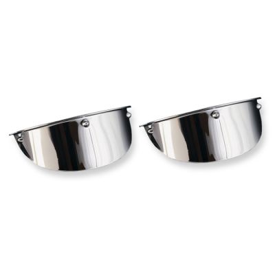 Highway Hawk H66-052 Štítky světel hladké 115mm chrom 2ks